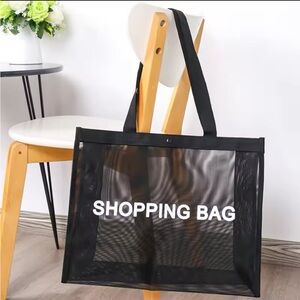 Transparent Nylon Mesh Shopping Bag